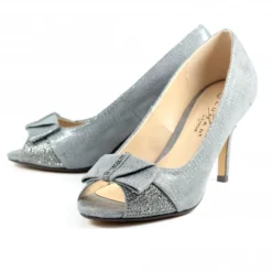 LUNAR Mira Pewter Peep Toe Court Shoe -Elle Shoes Shop mira pewter peep toe court shoe p5735 344603 medium