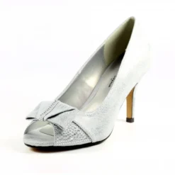 LUNAR Mira Silver Peep Toe Court Shoe -Elle Shoes Shop mira silver peep toe court shoe p5736 344609 medium