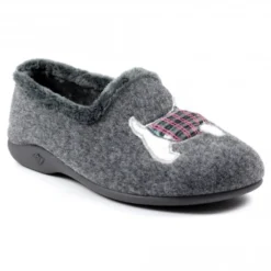 Monique Scottie Slipper Grey