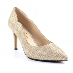 LUNAR Natalia Gold Court Shoe