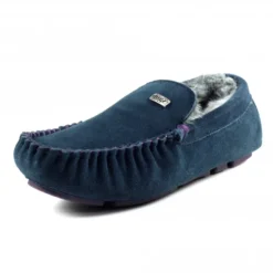 Percy II Blue Suede Slipper -Elle Shoes Shop percy ii blue suede slipper p5475 328537 medium