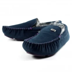 Percy II Blue Suede Slipper -Elle Shoes Shop percy ii blue suede slipper p5475 328555 medium