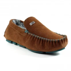 Percy II Tan Suede Slipper