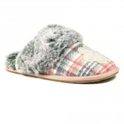Poppy Pink Mule Slipper