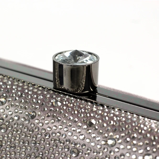 LUNAR Regal / Rubiya Dark Grey Gemstone Clutch 4 LUNAR Regal / Rubiya Dark Grey Gemstone Clutch - Image 4