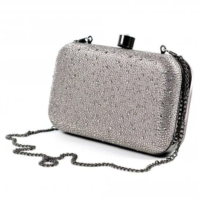 LUNAR Regal / Rubiya Dark Grey Gemstone Clutch 5 LUNAR Regal / Rubiya Dark Grey Gemstone Clutch - Image 5