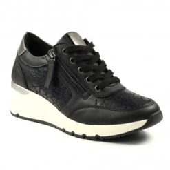 LUNAR Saffron Black Trainer