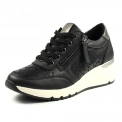 LUNAR Saffron Black Trainer -Elle Shoes Shop saffron black trainer p5503 328823 medium