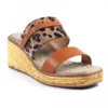 LUNAR Saphira Tan Wedge Sandal