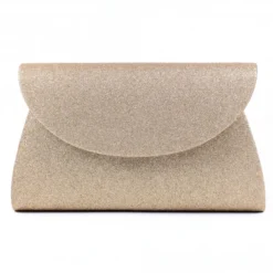 LUNAR Sariyah Gold Glitter Clutch Bag