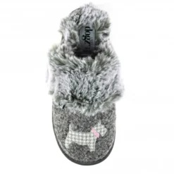 Scottie III Grey Mule Slipper -Elle Shoes Shop scottie iii grey mule slipper p5470 327513 medium