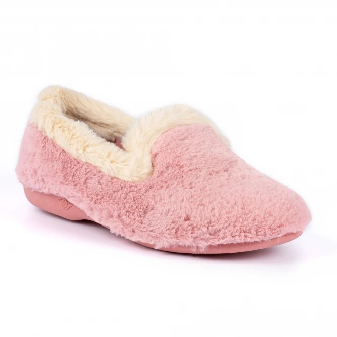 LUNAR Shake Pink Fur Trim Slipper 1 LUNAR Shake Pink Fur Trim Slipper