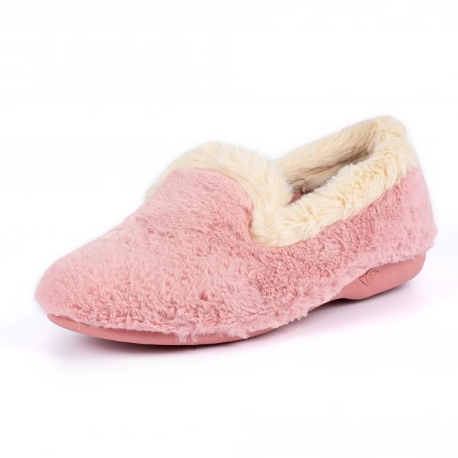 LUNAR Shake Pink Fur Trim Slipper 4 LUNAR Shake Pink Fur Trim Slipper - Image 4