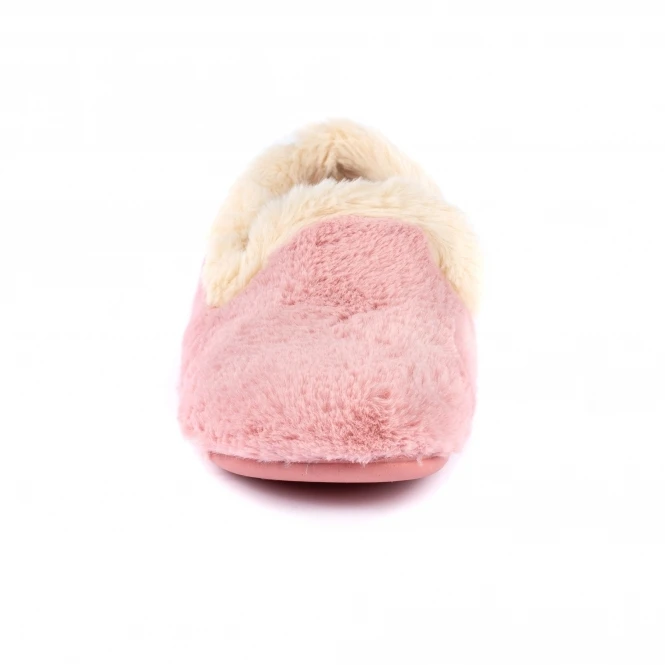 LUNAR Shake Pink Fur Trim Slipper 5 LUNAR Shake Pink Fur Trim Slipper - Image 5
