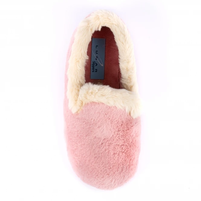 LUNAR Shake Pink Fur Trim Slipper 6 LUNAR Shake Pink Fur Trim Slipper - Image 6