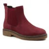 Skye Burgundy Suede Ankle Boot