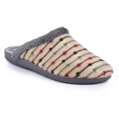 Spindle Grey Mule Slipper