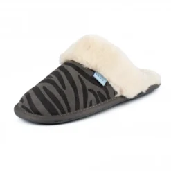 LUNAR Tamara Grey Suede Mule Slipper -Elle Shoes Shop tamara grey suede mule slipper p4958 295195 medium