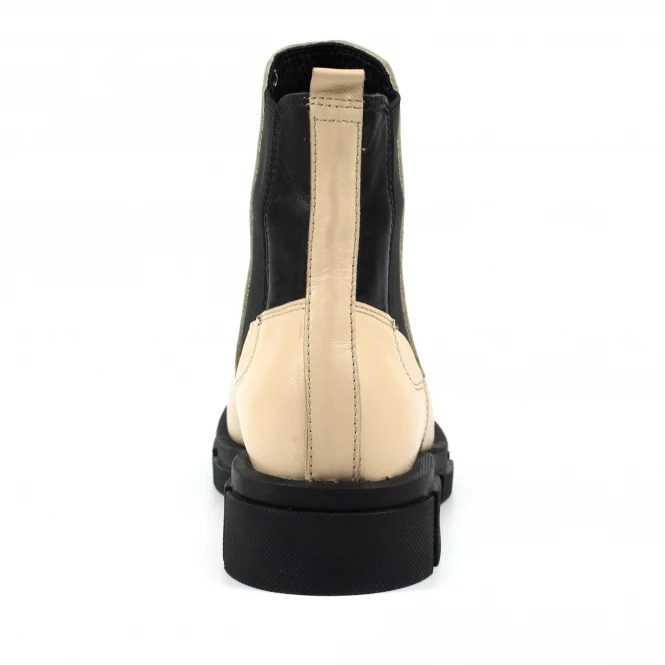 LUNAR Taya Beige Leather Ankle Boot 4 LUNAR Taya Beige Leather Ankle Boot - Image 4