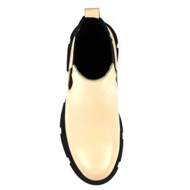 LUNAR Taya Beige Leather Ankle Boot 5 LUNAR Taya Beige Leather Ankle Boot - Image 5