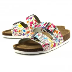 Tide Multi Floral Leather Sandal 11 Tide Multi Floral Leather Sandal -Elle Shoes Shop tide multi floral leather sandal p5263 308705 medium