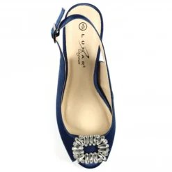 LUNAR Venice Navy Peep Toe Slingback -Elle Shoes Shop venice navy peep toe slingback p5317 319613 medium