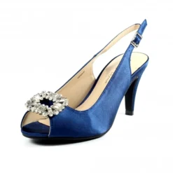 LUNAR Venice Navy Peep Toe Slingback -Elle Shoes Shop venice navy peep toe slingback p5317 325139 medium