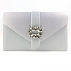 LUNAR Venice Silver Satin Bag