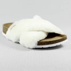 Violette White Slipper