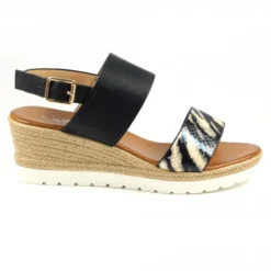 LUNAR Zelda Black Snakeskin Wedge -Elle Shoes Shop zelda black snakeskin wedge p5111 301840 medium