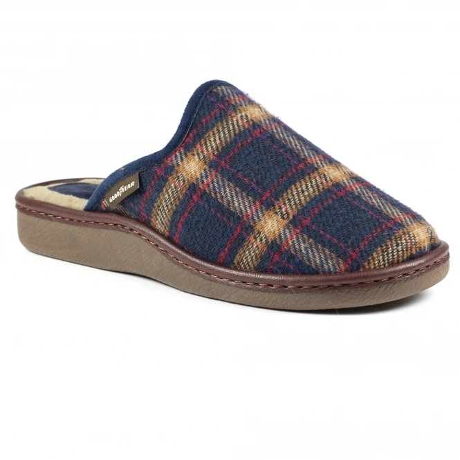 Elle Shoes Shop -Elle Shoes Shop frank blue mule slipper p4887 322498 medium